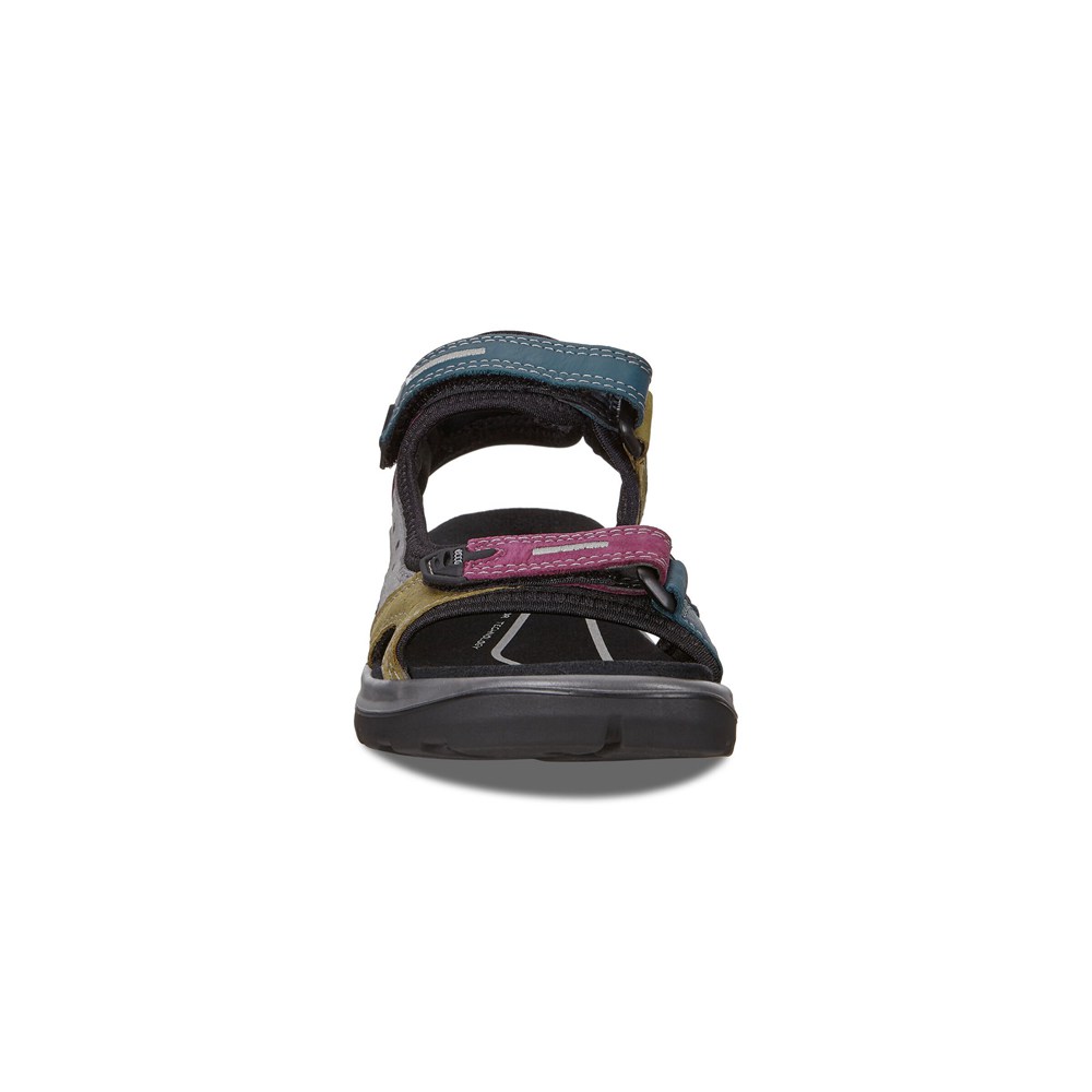 Womens Sandals - ECCO Offroad Flat - Olive - 0874QLKCI